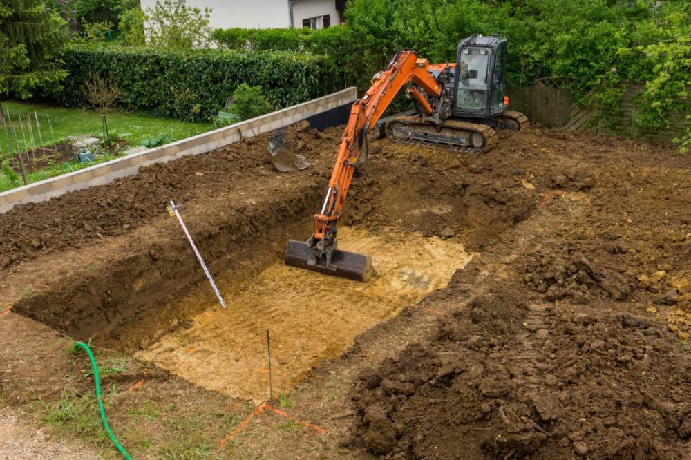 terrassement de piscine rectangle